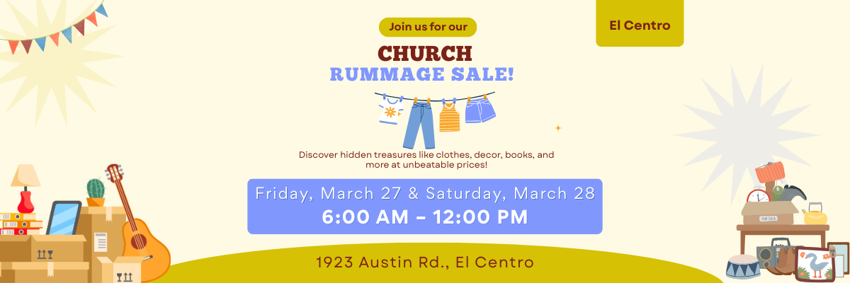 Calvary Chapel El Centro Rummage Sale 2026